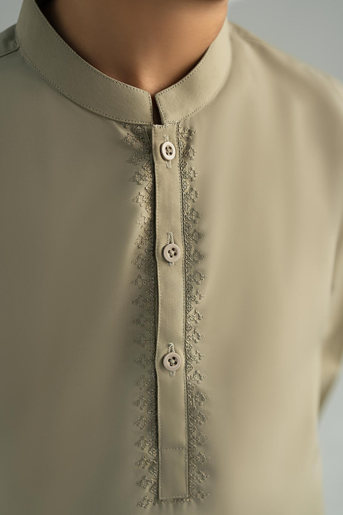 Maria B | Boys | 2 Piece - MBK-2P25-03 (Cement) -  Maria B Kidswear Complete Suit - Original Designer Dress - House of Maryam