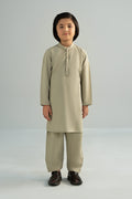 Maria B | Boys | 2 Piece - MBK-2P25-03 (Cement) -  Maria B Kidswear Complete Suit - Original Designer Dress - House of Maryam