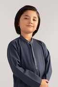 Maria B | Boys | 2 Piece - MBK-2P25-04 (Smoke Grey) -  Maria B Kidswear Complete Suit - Original Designer Dress - House of Maryam