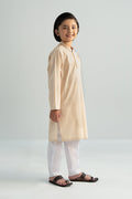 Maria B | Boys | Kurta - MBK-KR25-01 (Apricot) -  Maria B Kidswear Kurtas - Original Designer Dress - House of Maryam