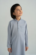 Maria B | Boys | Kurta - MBK-KR25-02 (Denim) -  Maria B Kidswear Kurtas - Original Designer Dress - House of Maryam