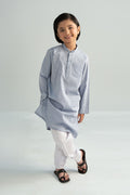 Maria B | Boys | Kurta - MBK-KR25-02 (Denim) -  Maria B Kidswear Kurtas - Original Designer Dress - House of Maryam