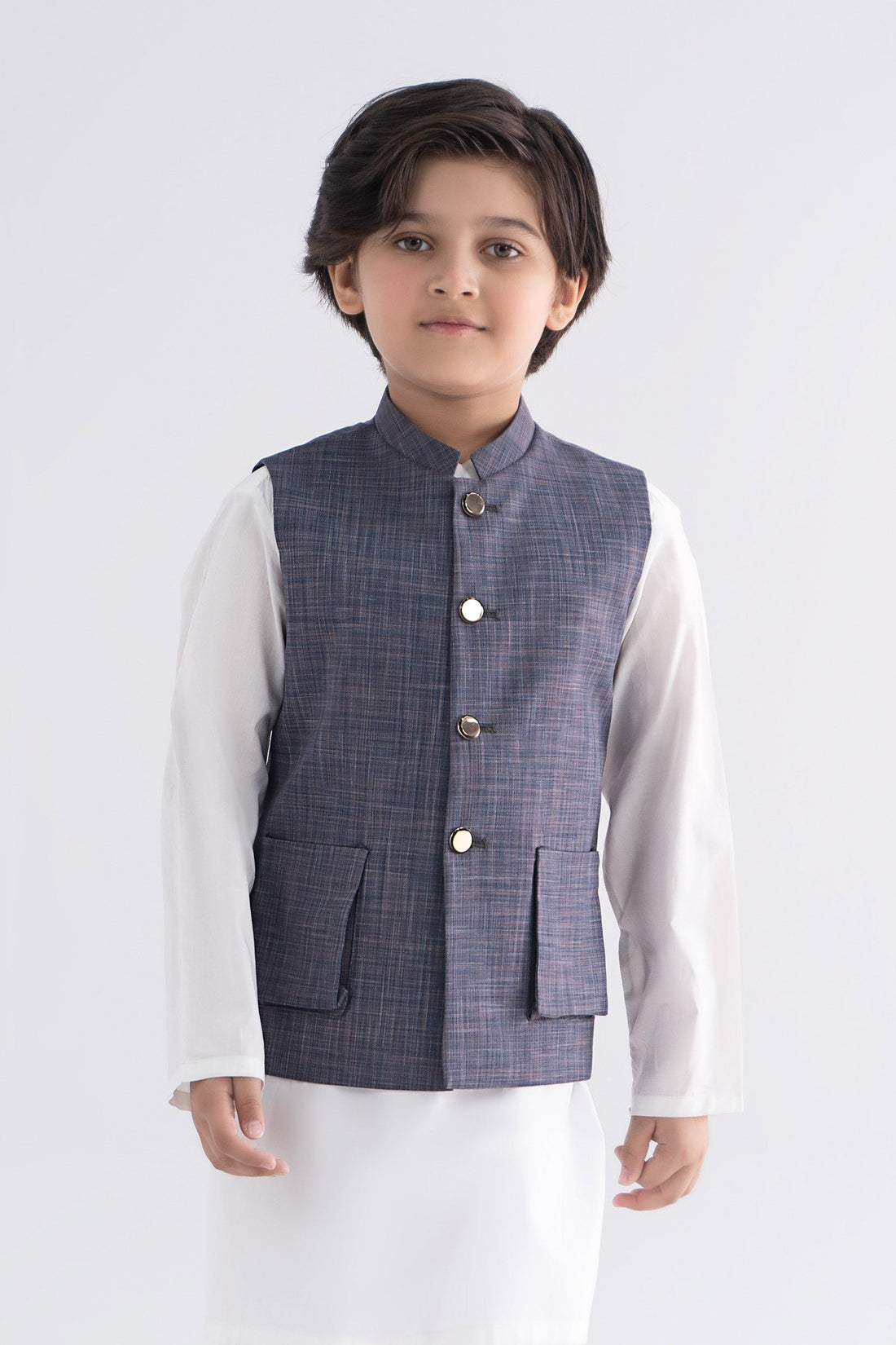 Maria B | Boys | Waistcoast - MBK-WC25-01 (Labradorite) -  Maria B Kidswear Waistcoats - Original Designer Dress - House of Maryam