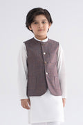 Maria B | Boys | Waistcoast - MBK-WC25-04 (Ajate) -  Maria B Kidswear Waistcoats - Original Designer Dress - House of Maryam