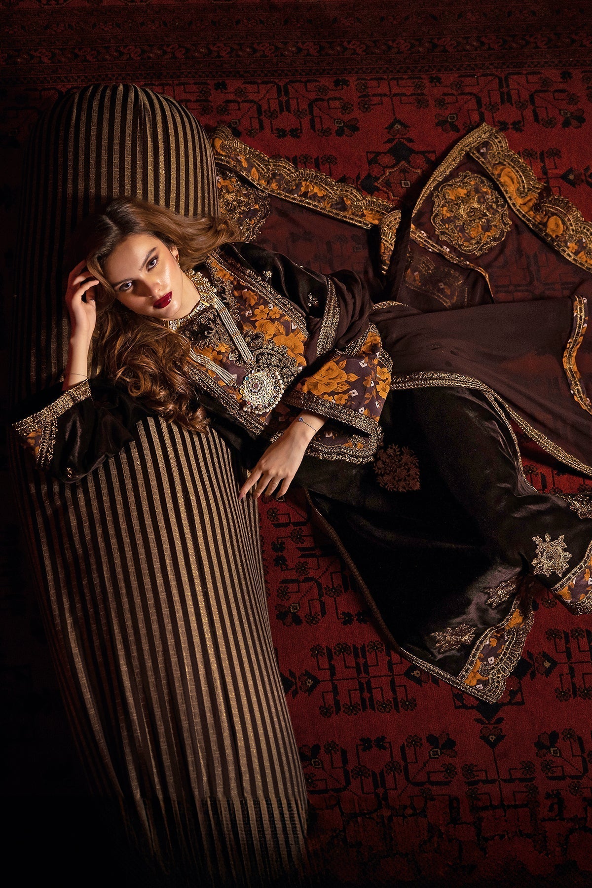 Charizma | Signora Velvet | Velvet CVT4-05 -  Charizma Ladies Clothes - Original Designer Dress - House of Maryam