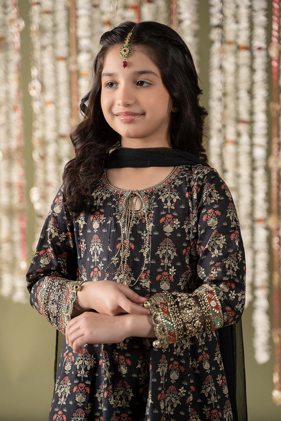 Maria B | Girls | MKD-EF25-05 (Black) -  Maria B Maria B Kids - Original Designer Dress - House of Maryam