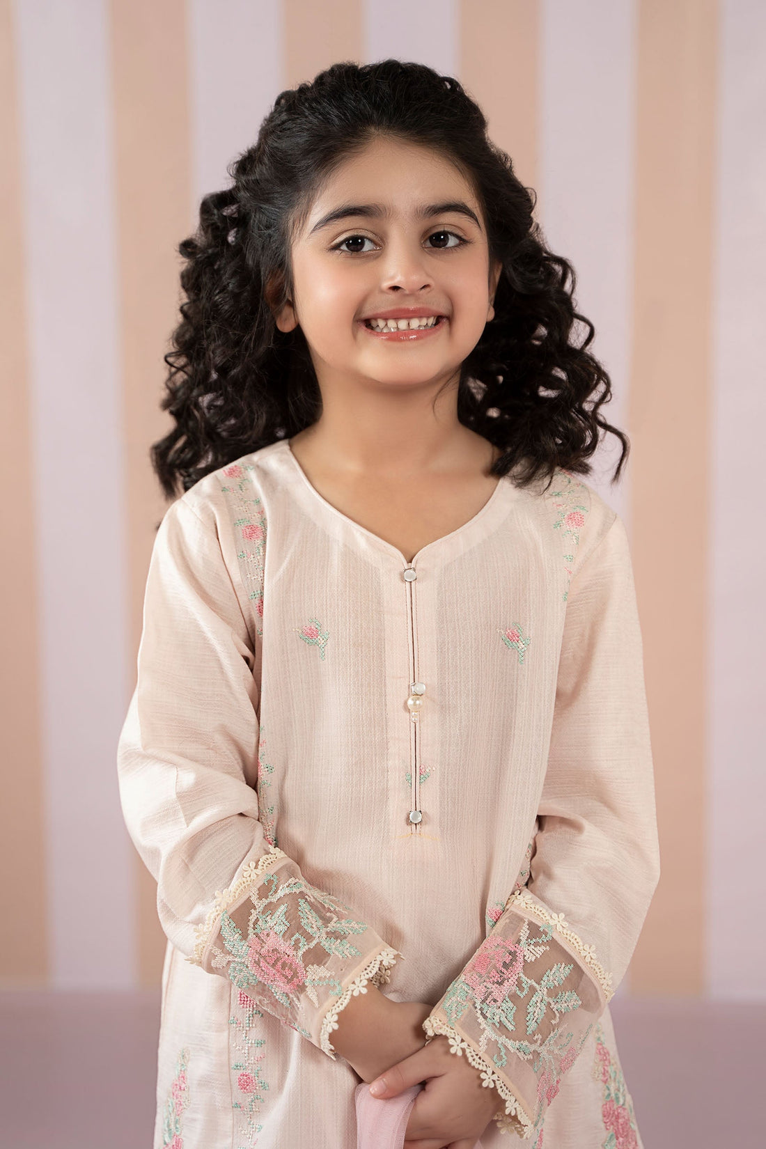 Maria B | Girls | MKD-EF25-52 (Pink) -  Maria B Maria B Kids - Original Designer Dress - House of Maryam