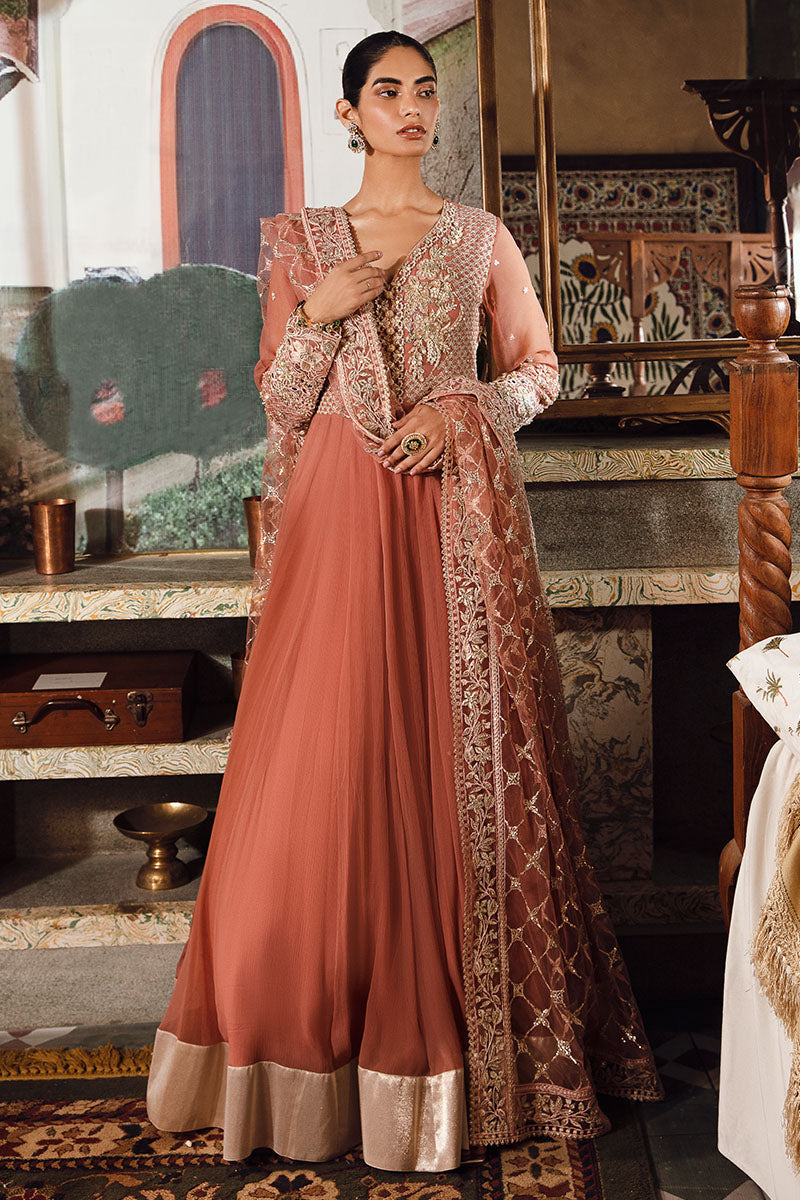 Mushq | Irha Kalidaar Chiffon Pret | AYLA -  Mushq Formal - Original Designer Dress - House of Maryam