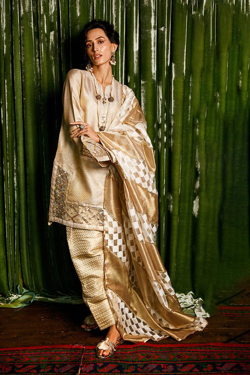 Mushq | Chandni Gota Love It | Basanti -  Mushq Ladies Clothes - Original Designer Dress - House of Maryam