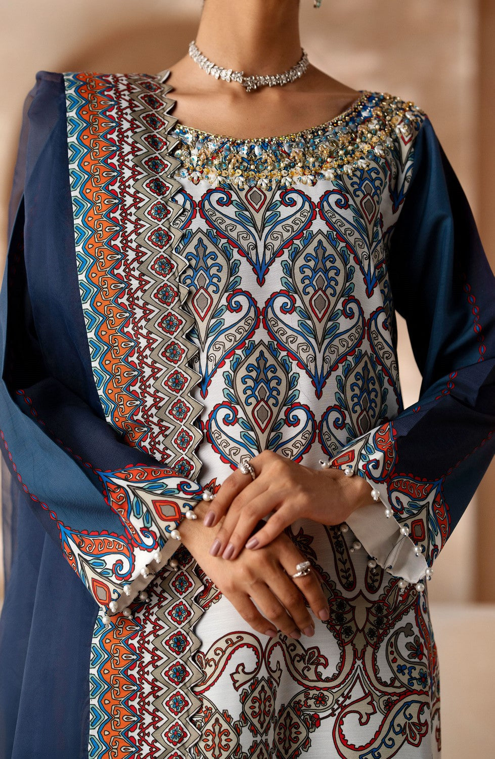 Maryum N Maria | Zeil Winter | CHARVI - MS40098 -  Maryam N Maria Ladies Clothes - Original Designer Dress - House of Maryam