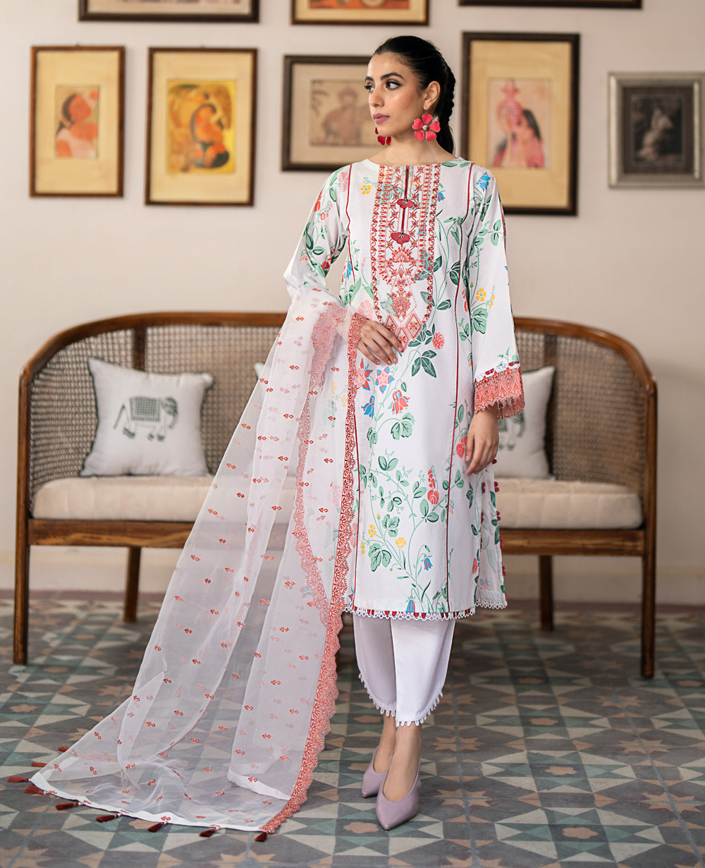 Xenia Formals | Summer Soiree Lawn | PAULO -  Xenia Formals Casuals - Original Designer Dress - House of Maryam