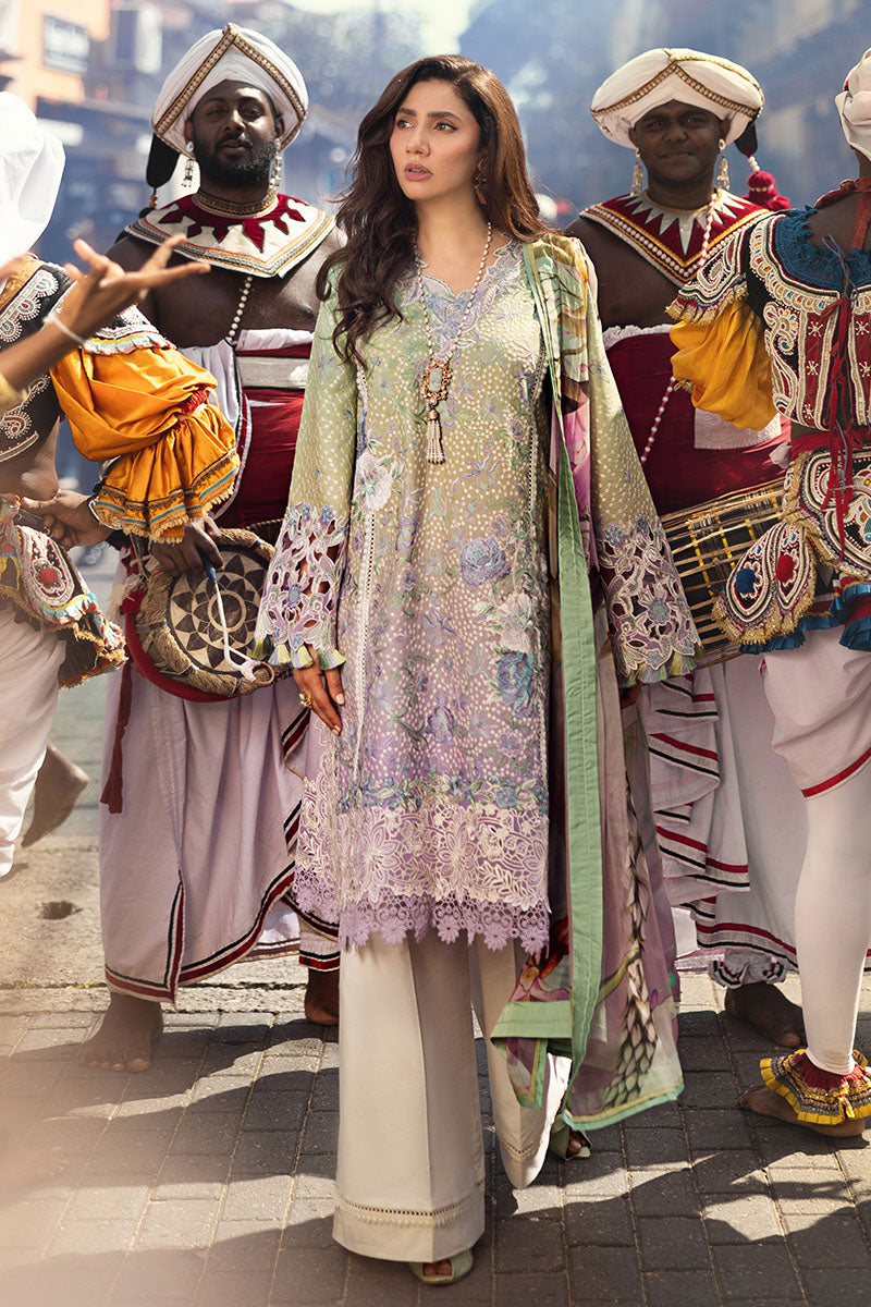 Mushq | Manaram Luxury Lawn 25 | Glittering Grace -  Mushq Ladies Clothes - Original Designer Dress - House of Maryam