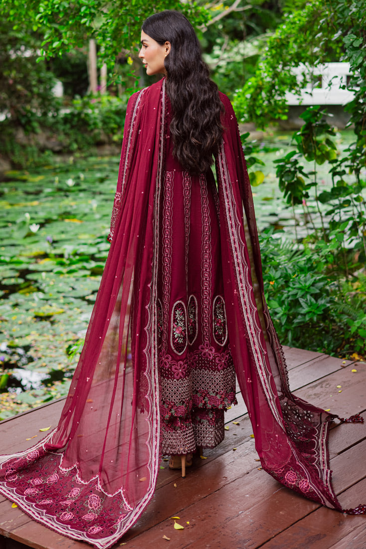 Marjjan | Bella Karandi 25 |MWK-39 A (MEHROON) -  Marjjan Ladies Clothes - Original Designer Dress - House of Maryam