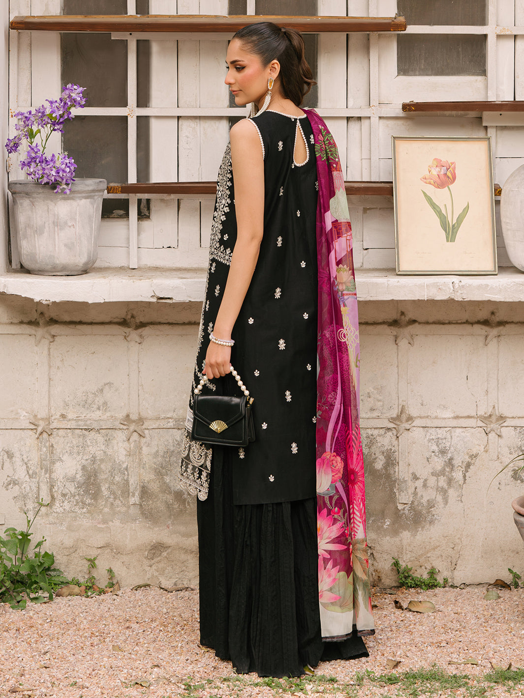 Mahnur | Masakali Luxury Lawn 24 | MK 05 - A -  Mahnur Luxury - Original Designer Dress - House of Maryam