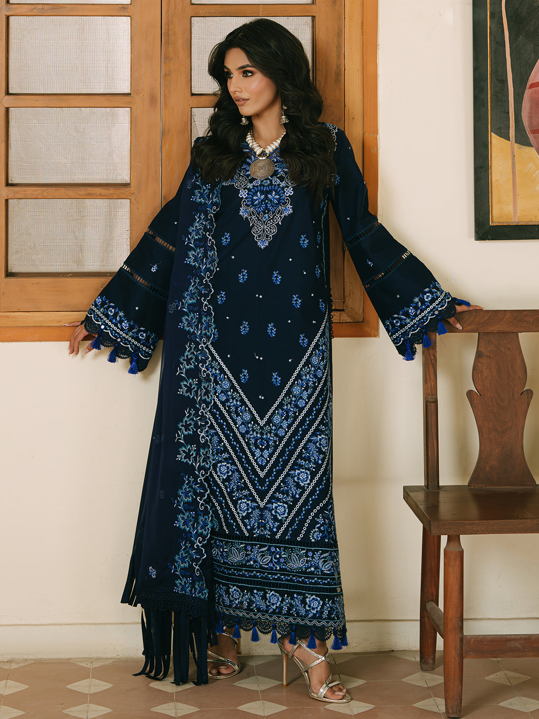 Mahnur | Shanaya Luxury Lawn 25 | Shahmina -  Mahnur Ladies Clothes - Original Designer Dress - House of Maryam