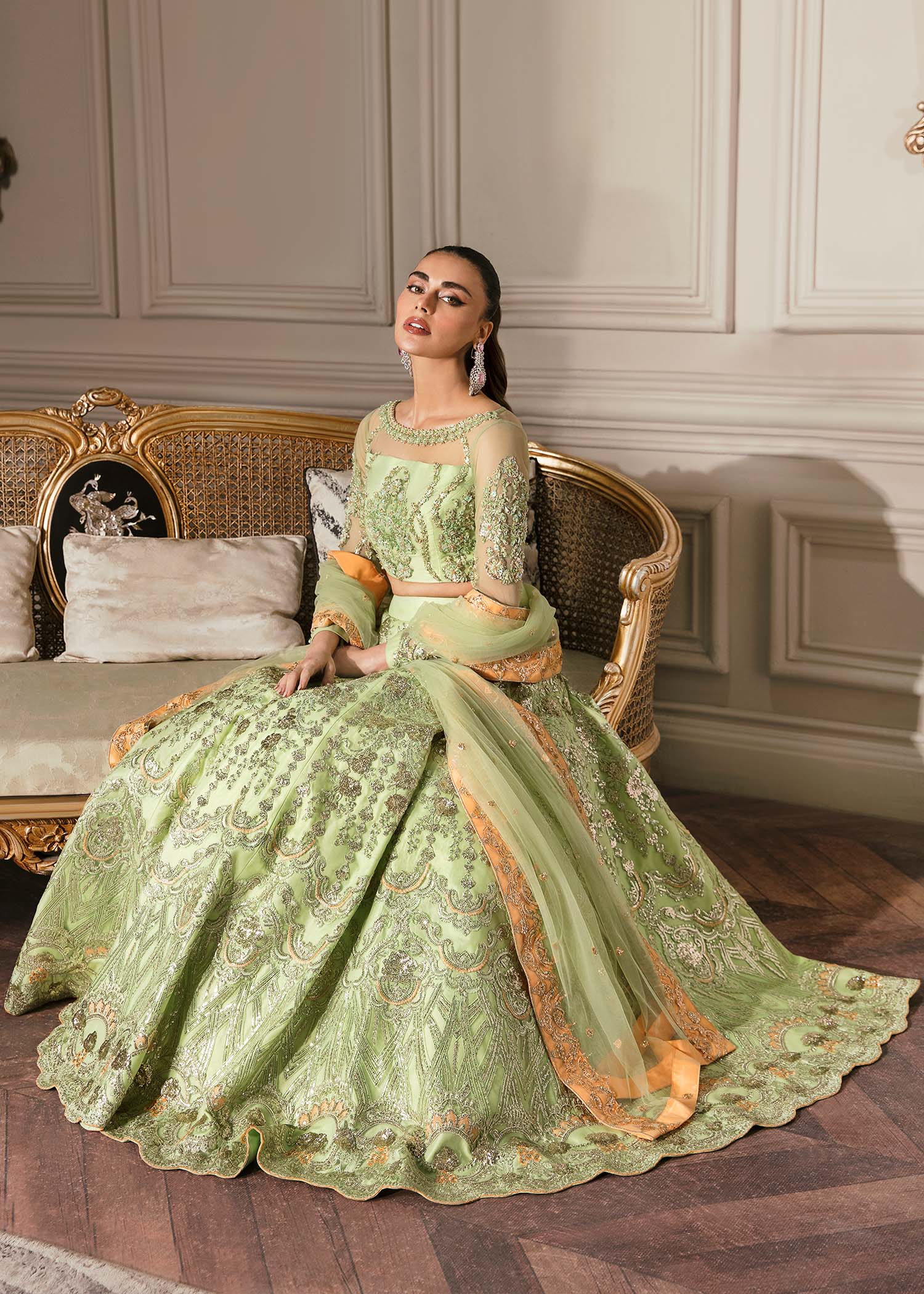 Waqas Shah | Malika - E - Elizabeth | DAISY -  Waqas Shah Formal - Original Designer Dress - House of Maryam