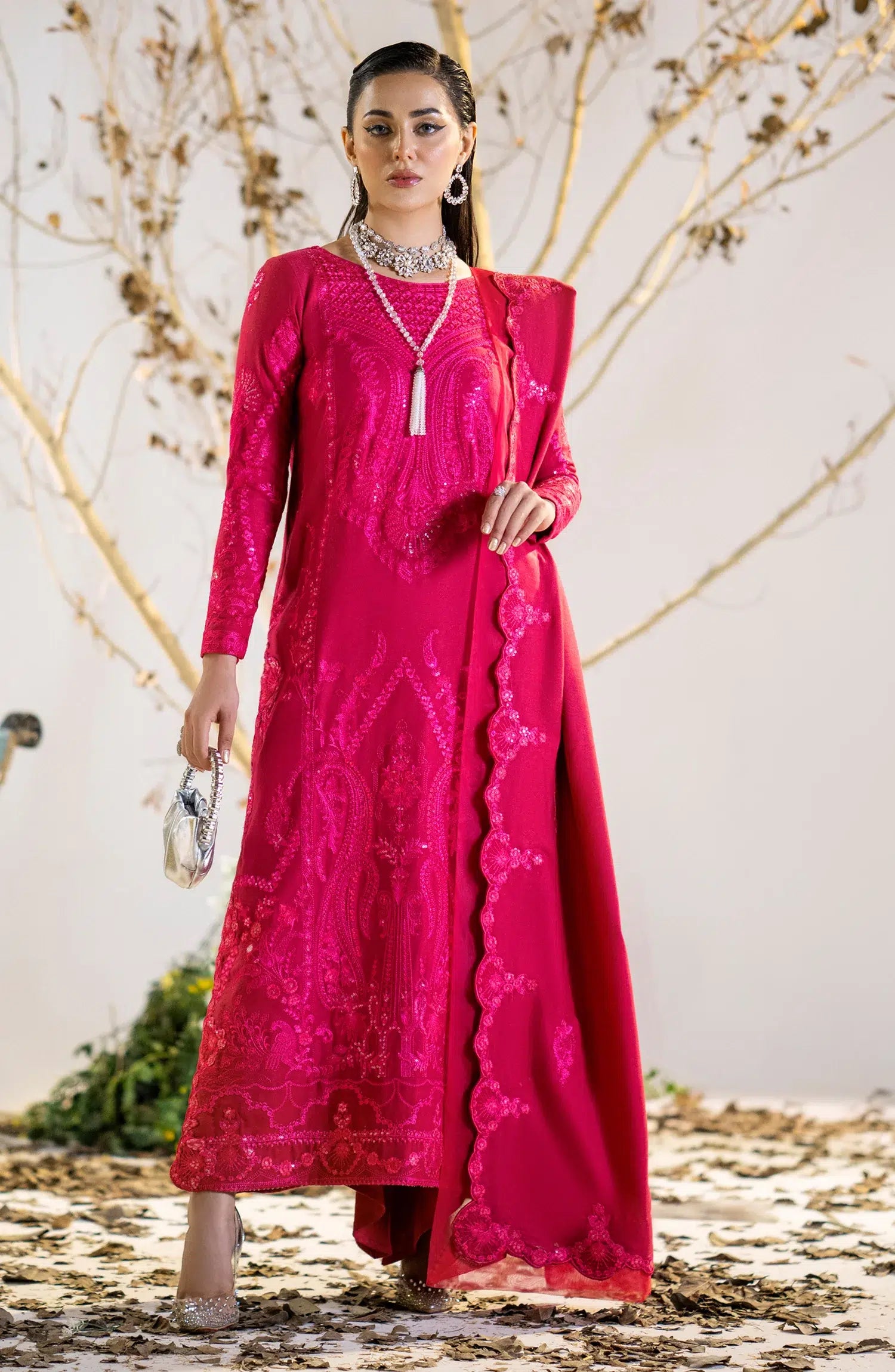 Maryum N Maria | Shehr Bano Winter 23 | HUSNA MW23554 -  Maryum N Maria Luxury - Original Designer Dress - House of Maryam