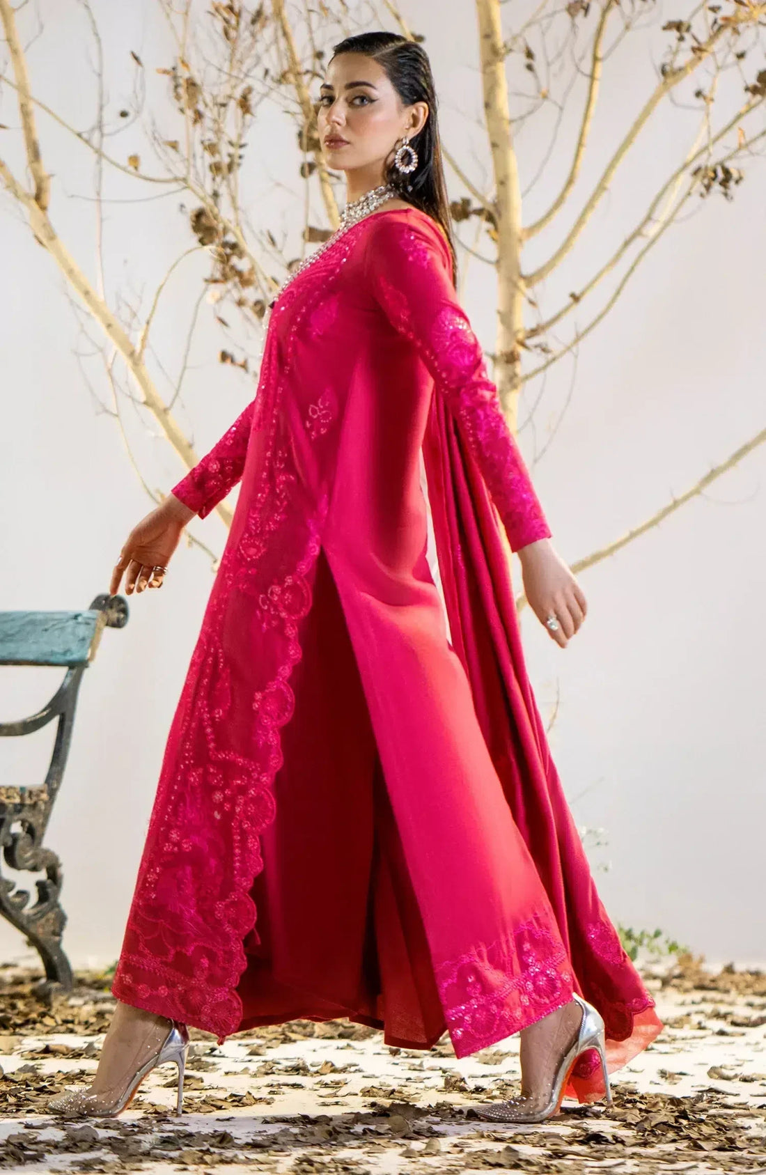 Maryum N Maria | Shehr Bano Winter 23 | HUSNA MW23554 -  Maryum N Maria Luxury - Original Designer Dress - House of Maryam