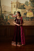 Mina Hassan | Velvet Luxe |  Daaniya -  Mina Hassan Ladies Clothes - Original Designer Dress - House of Maryam