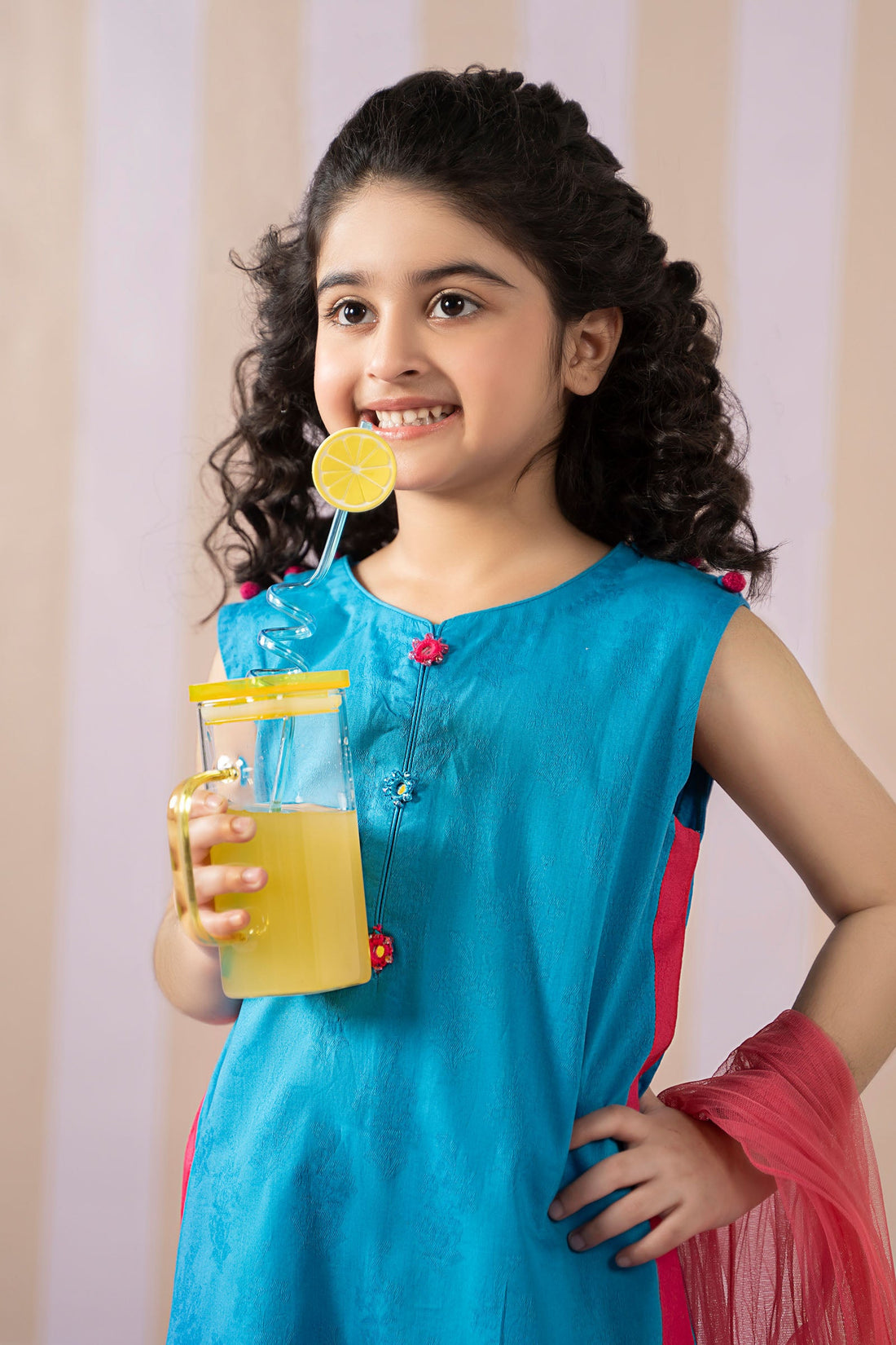Maria B | Girls | MKD-EF25-56 (Blue) -  Maria B Maria B Kids - Original Designer Dress - House of Maryam
