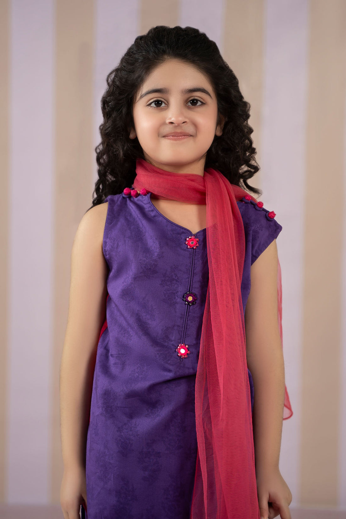 Maria B | Girls | MKD-EF25-56 (Purple) -  Maria B Maria B Kids - Original Designer Dress - House of Maryam