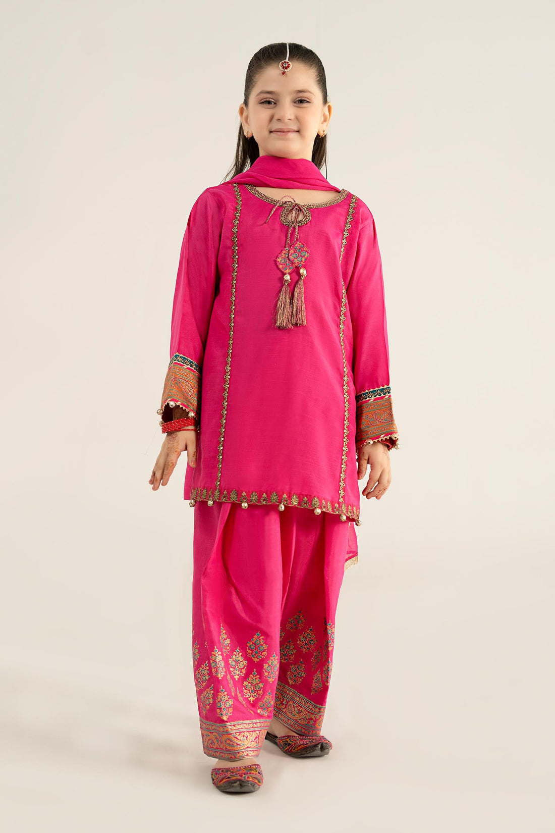 Maria B | Girls | MKS-EA25-04 (Pink) -  Maria B Maria B Kids - Original Designer Dress - House of Maryam