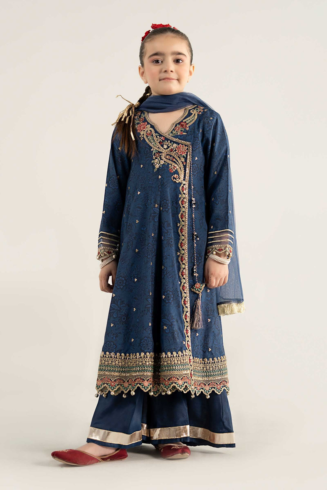 Maria B | Girls | MKS-EA25-07 (Blue) -  Maria B Maria B Kids - Original Designer Dress - House of Maryam