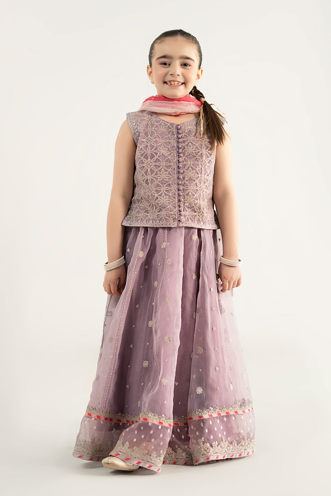 Maria B | Girls | MKS-EA25-42-B (Purple) -  Maria B Maria B Kids - Original Designer Dress - House of Maryam