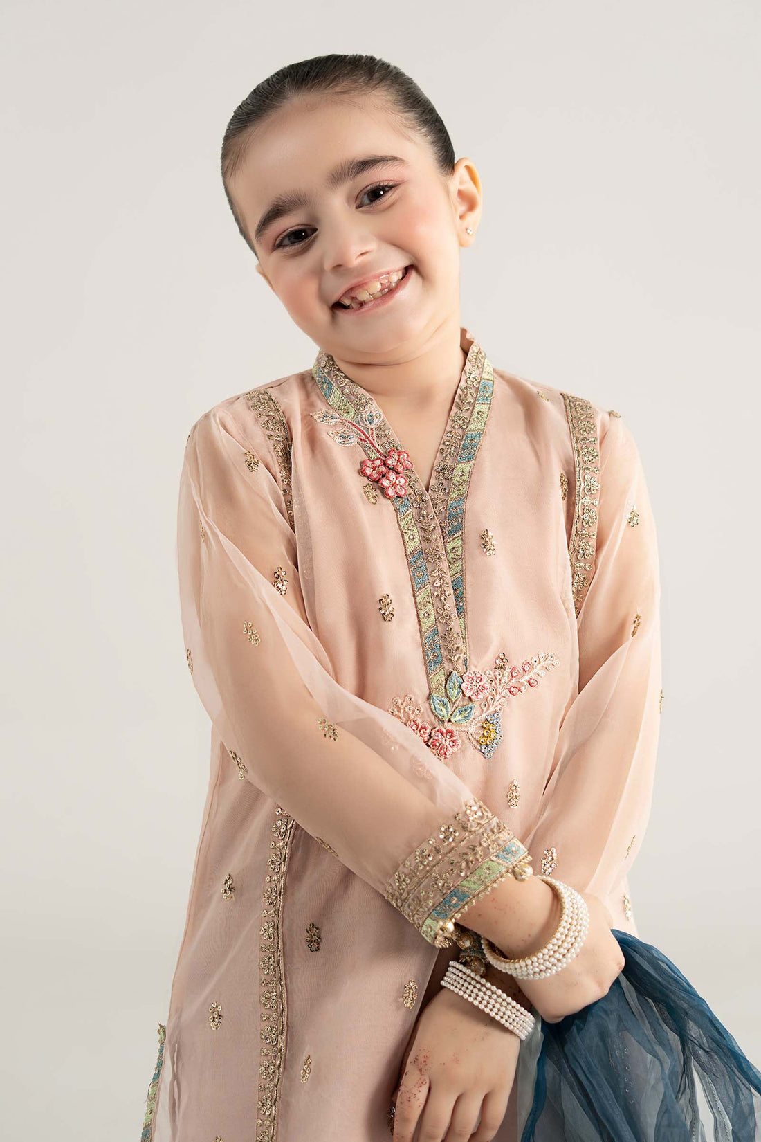 Maria B | Girls | MKS-EA25-43 (Pink) -  Maria B Maria B Kids - Original Designer Dress - House of Maryam