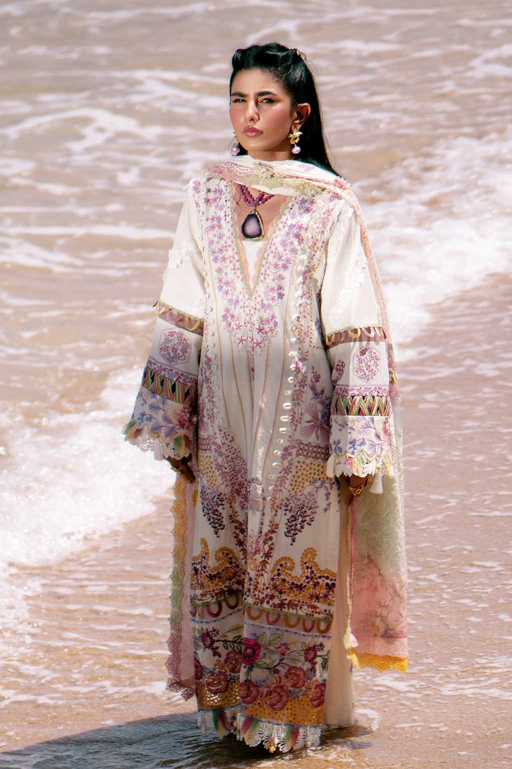 AJR Couture | Dastan Luxury Lawn 25 | Muse -  AJR Couture Ladies Clothes - Original Designer Dress - House of Maryam