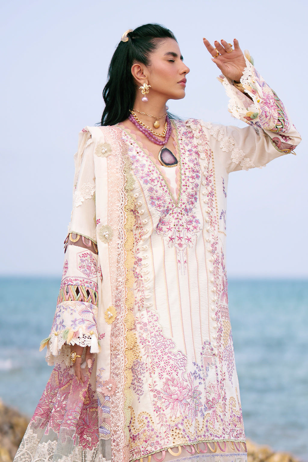 AJR Couture | Dastan Luxury Lawn 25 | Muse -  AJR Couture Ladies Clothes - Original Designer Dress - House of Maryam