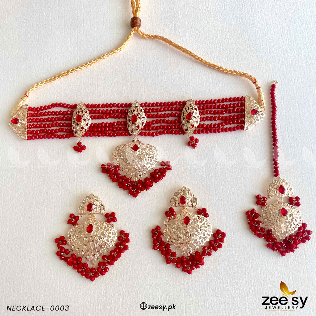 Necklace-0003 -  Zeesy Necklace Sets - Original Designer Dress - House of Maryam