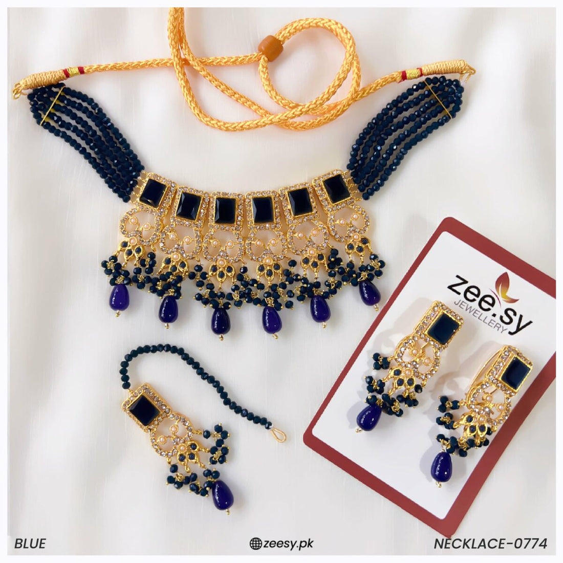 Necklace-0774 -  Zeesy Necklace Sets - Original Designer Dress - House of Maryam