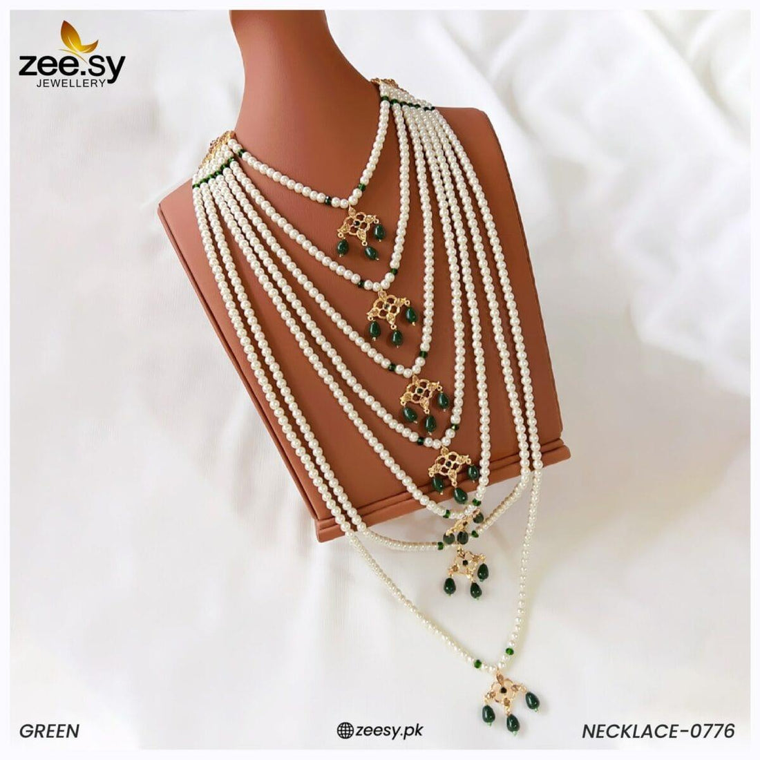 Mala Necklace-0776 -  Zeesy Necklace Sets - Original Designer Dress - House of Maryam