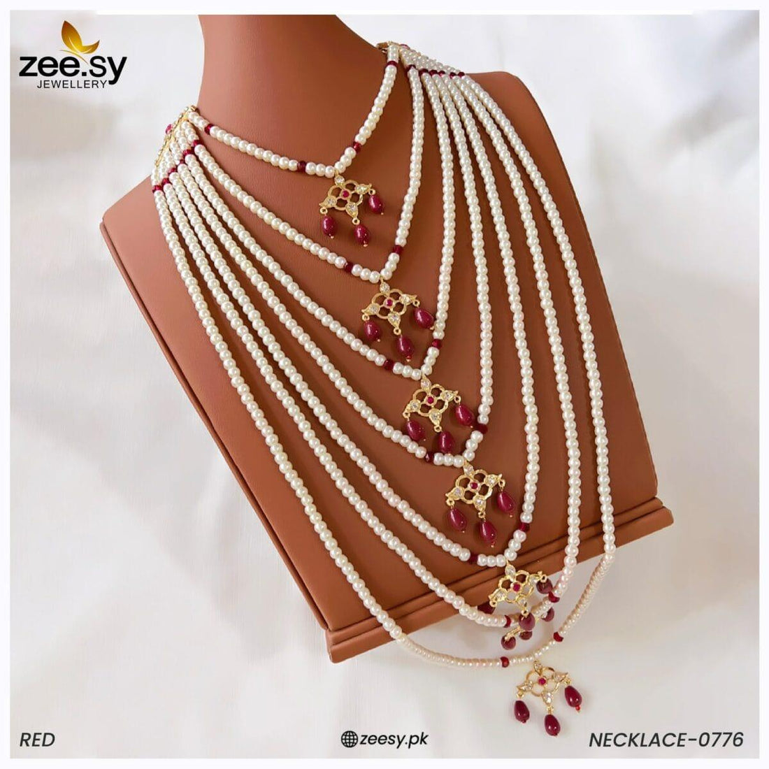 Mala Necklace-0776 -  Zeesy Necklace Sets - Original Designer Dress - House of Maryam