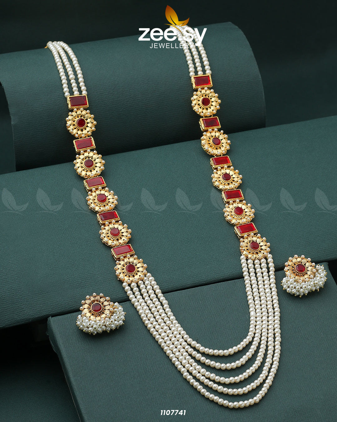 Mala Necklace-0944 -  Zeesy Necklace Sets - Original Designer Dress - House of Maryam
