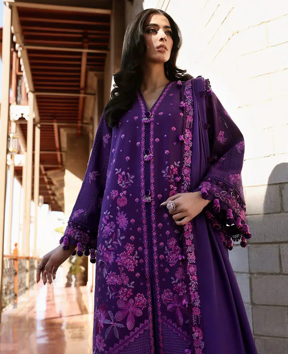 Republic Womenswear | Noemei Luxury Shawl 23 | NWU23-D1-B -  Republic Womenswear Luxury - Original Designer Dress - House of Maryam