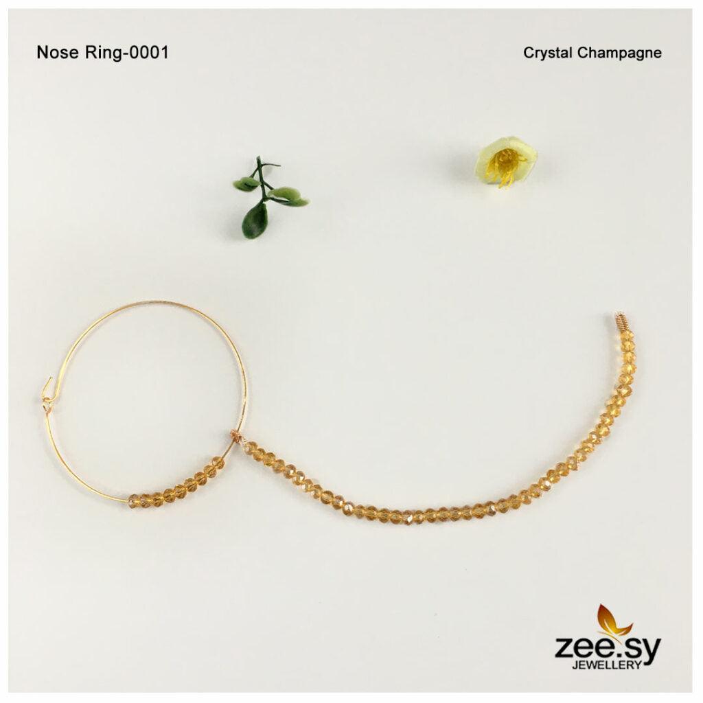 Wedding Nose Ring-0001 -  Zeesy Nose ring - Original Designer Dress - House of Maryam