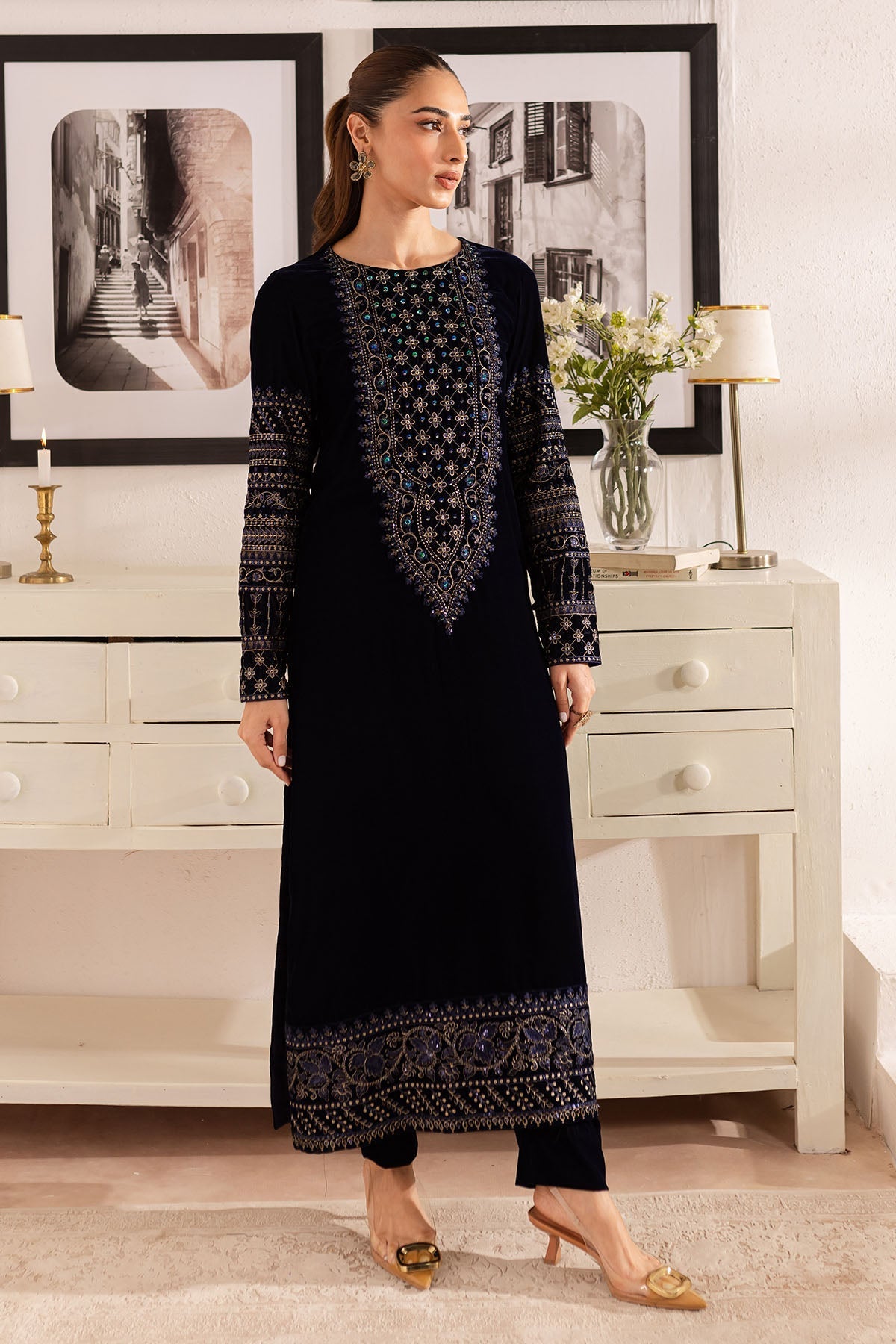 Nureh | Shades of Winter |  NP-593 -  Nureh Ladies Clothes - Original Designer Dress - House of Maryam