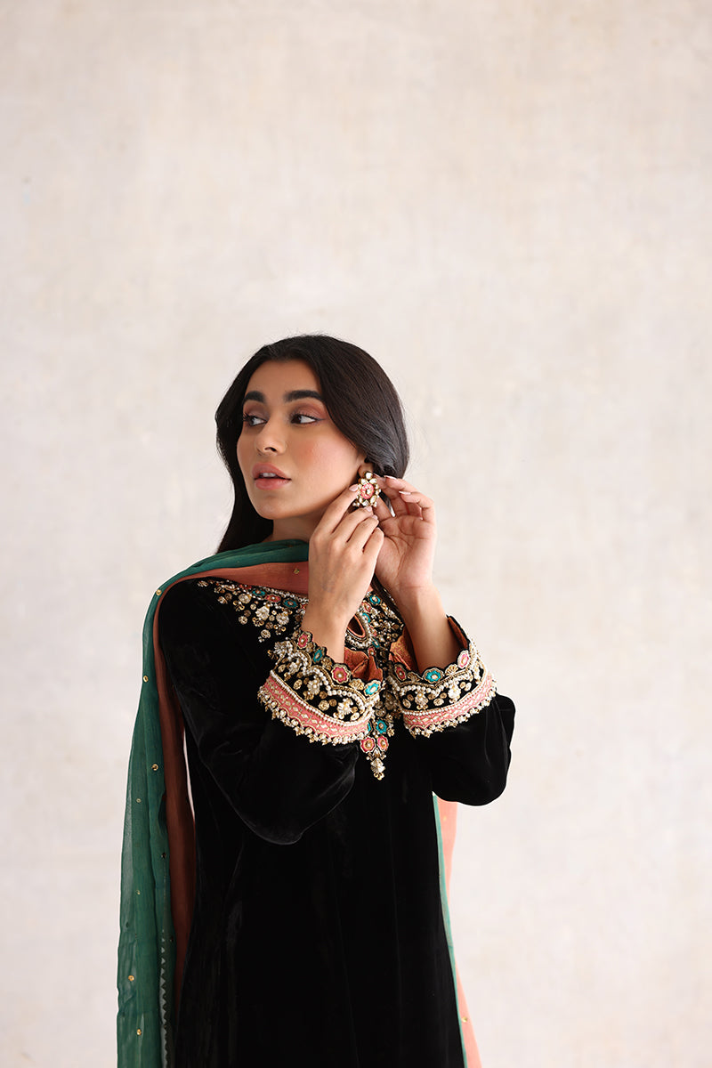Sana Abbas | Velvet Formals | NURGUL -  Sana Abbas Ladies Clothes - Original Designer Dress - House of Maryam