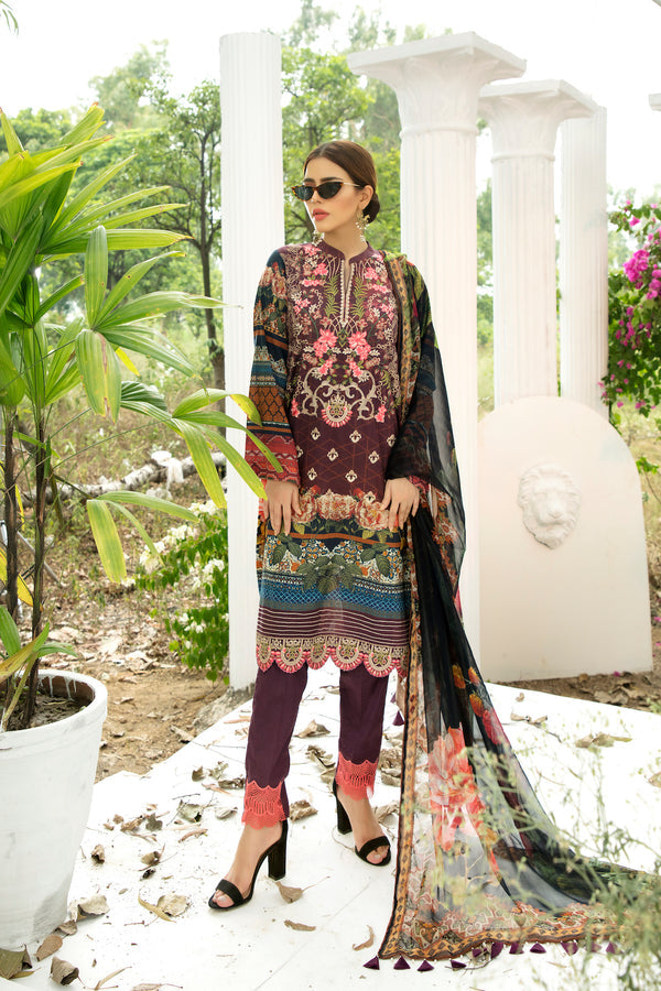 House of Nawab | Lawn Collection 24 | LAILA -  House of Nawab Luxury - Original Designer Dress - House of Maryam