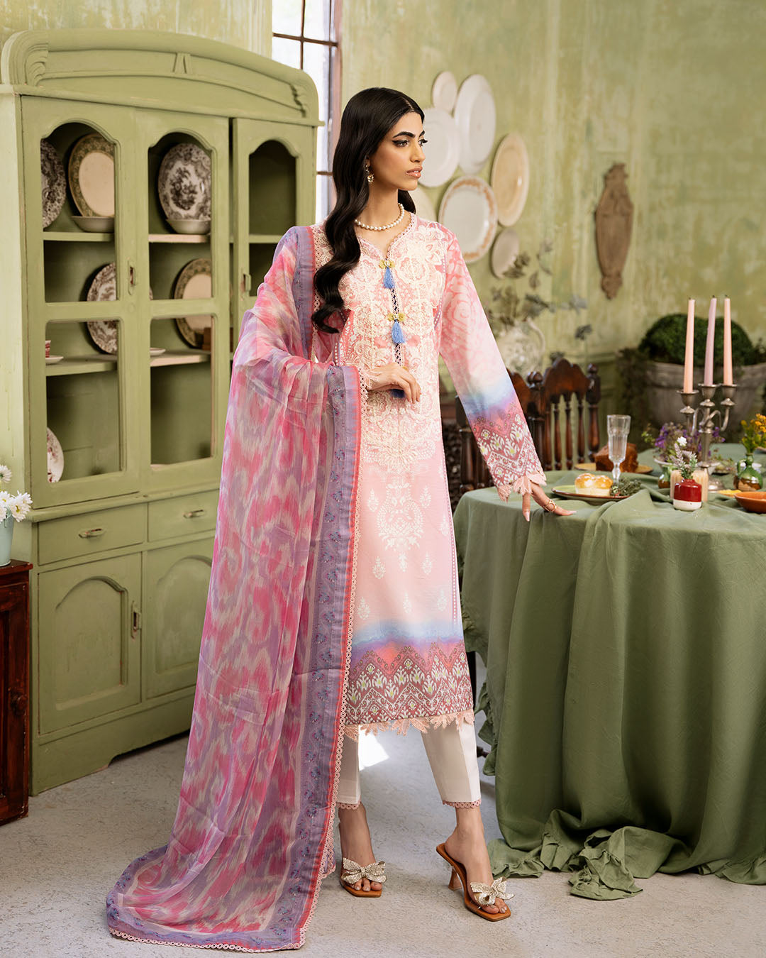 Roheenaz | Flora Printed Lawn | Amara -  Roheenaz Luxury - Original Designer Dress - House of Maryam
