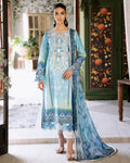 Roheenaz | Flora Printed Lawn | Azure -  Roheenaz Luxury - Original Designer Dress - House of Maryam