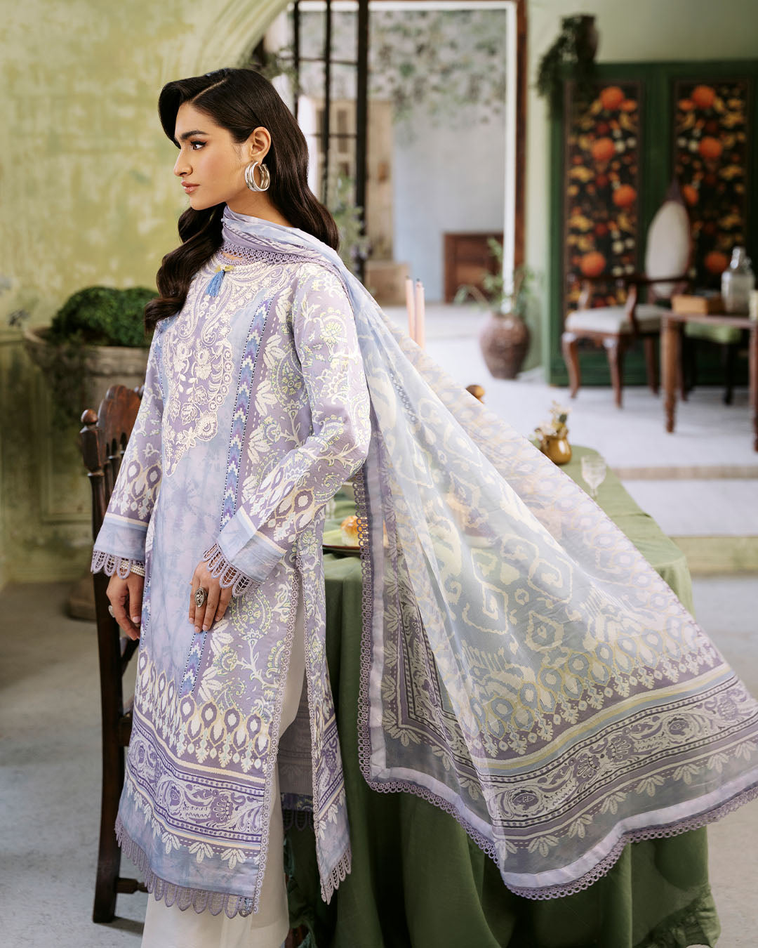Roheenaz | Flora Printed Lawn | Lumina -  Roheenaz Luxury - Original Designer Dress - House of Maryam