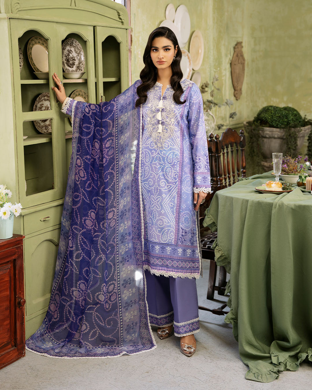 Roheenaz | Flora Printed Lawn | Celestia -  Roheenaz Luxury - Original Designer Dress - House of Maryam