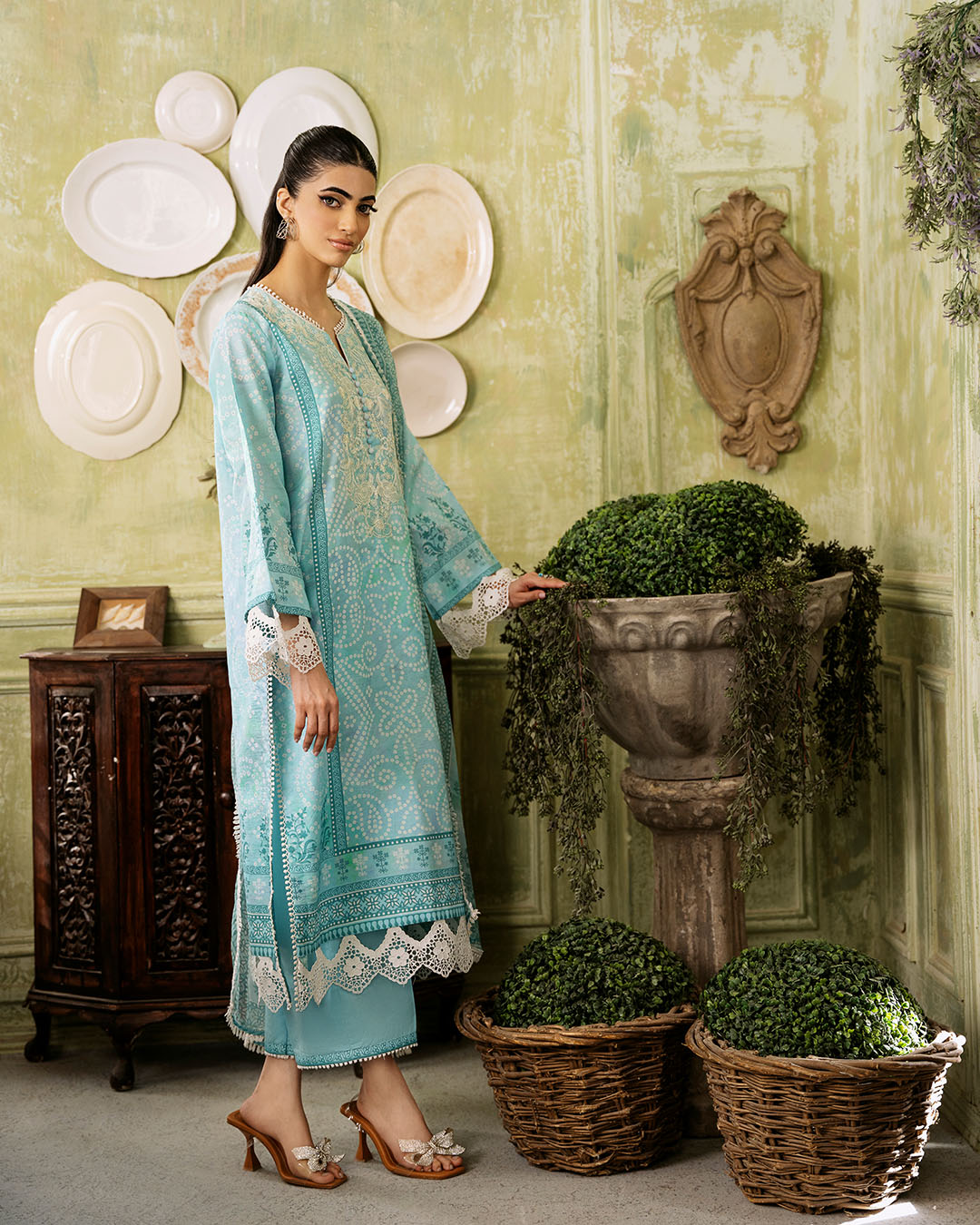 Roheenaz | Flora Printed Lawn | Mirage -  Roheenaz Luxury - Original Designer Dress - House of Maryam