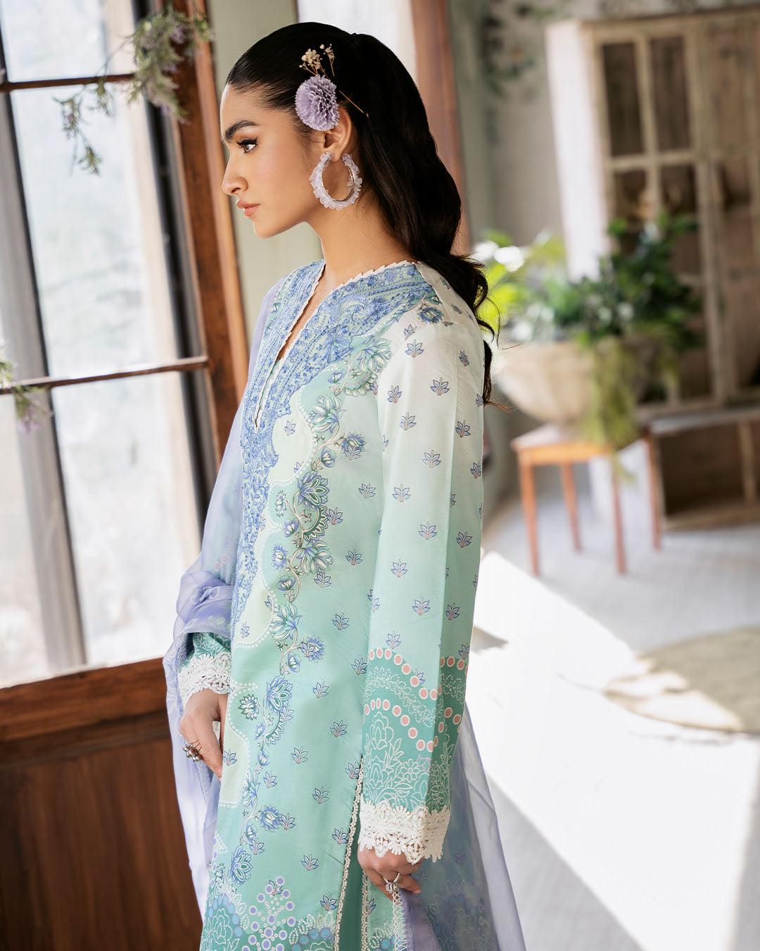Roheenaz | Flora Printed Lawn | Elysium -  Roheenaz Luxury - Original Designer Dress - House of Maryam
