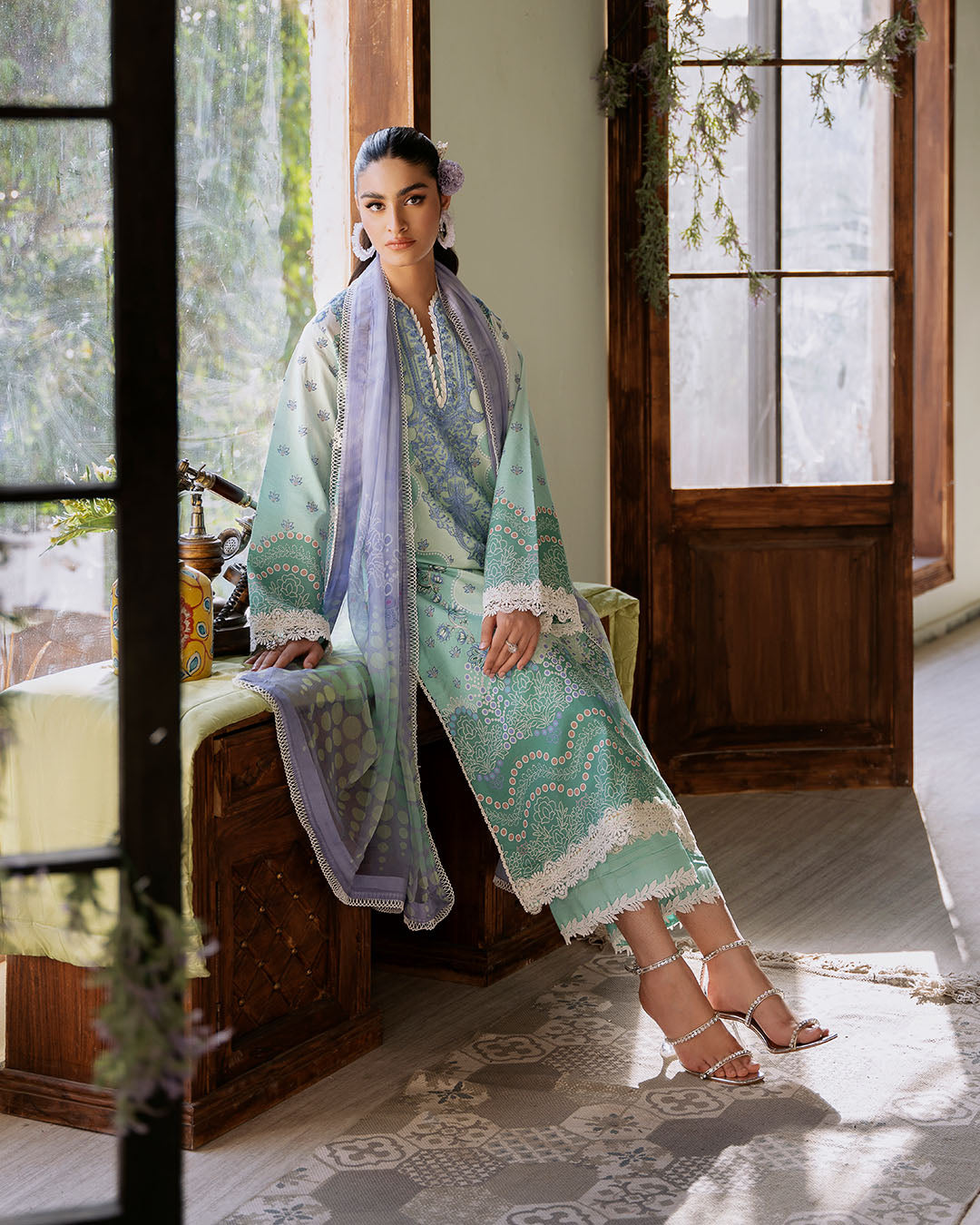 Roheenaz | Flora Printed Lawn | Elysium -  Roheenaz Luxury - Original Designer Dress - House of Maryam