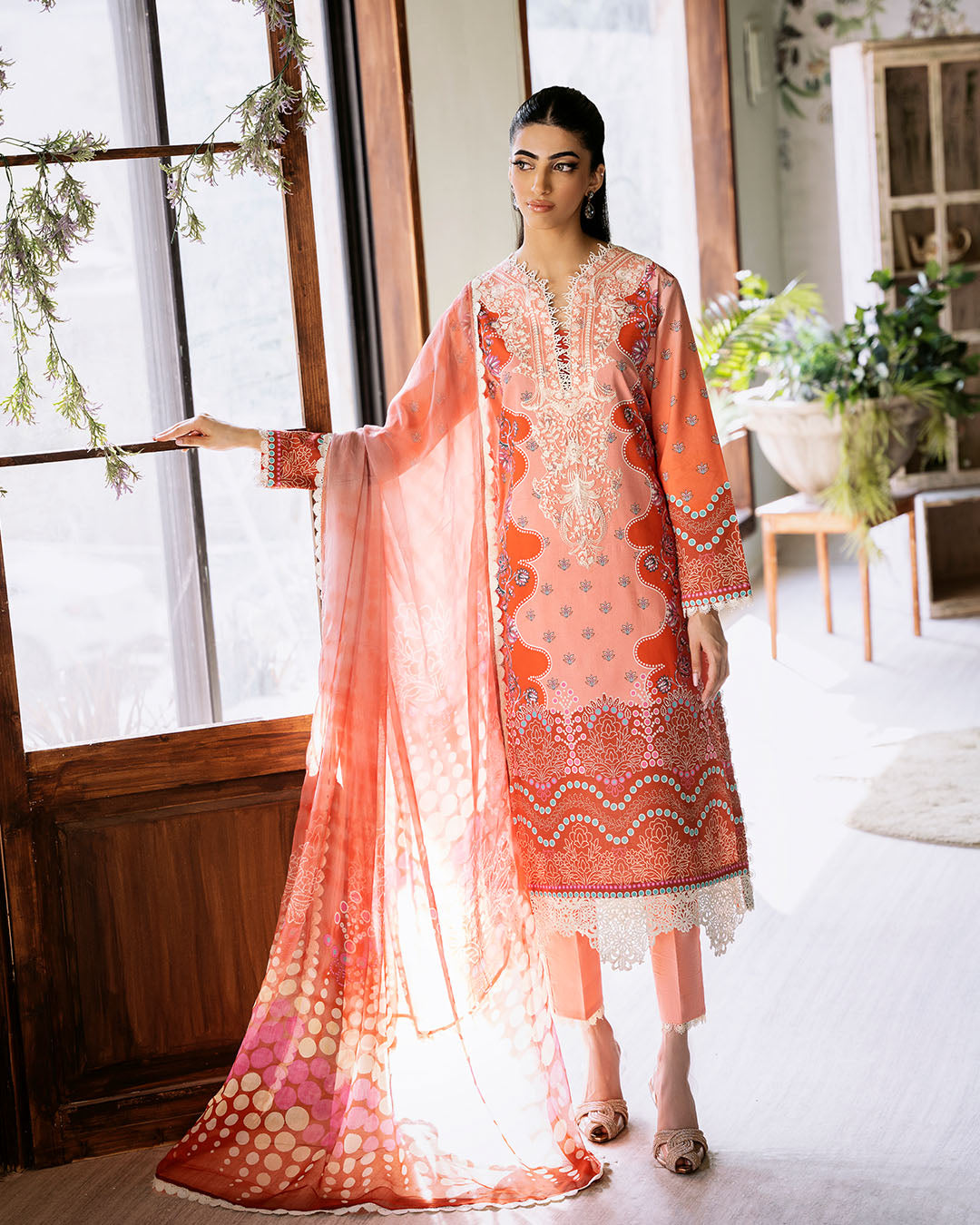 Roheenaz | Flora Printed Lawn | Serenade -  Roheenaz Luxury - Original Designer Dress - House of Maryam