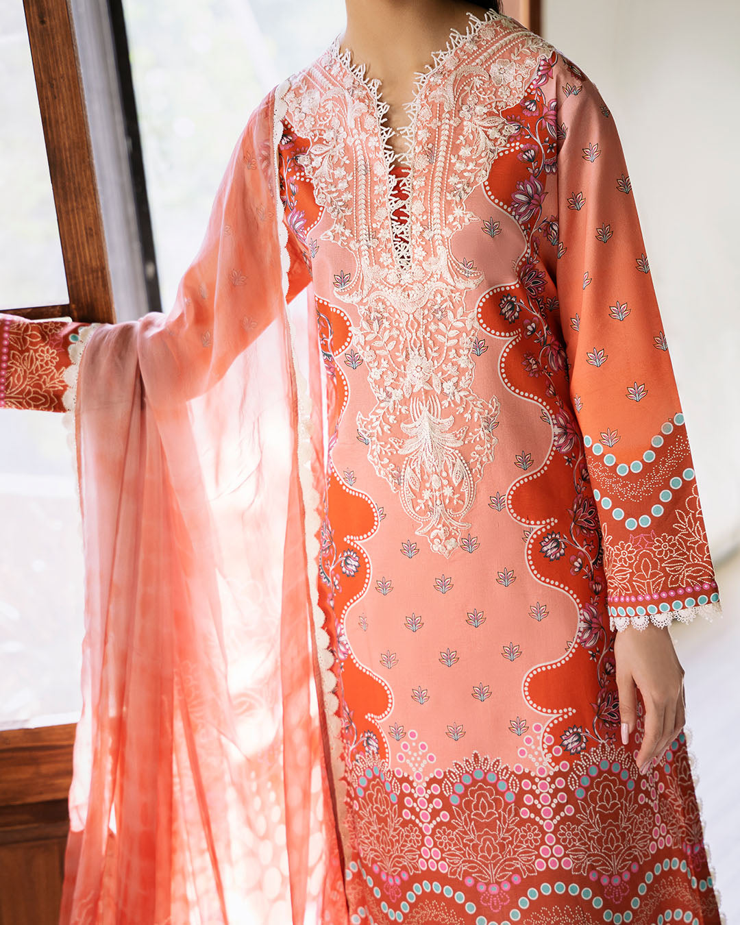 Roheenaz | Flora Printed Lawn | Serenade -  Roheenaz Luxury - Original Designer Dress - House of Maryam